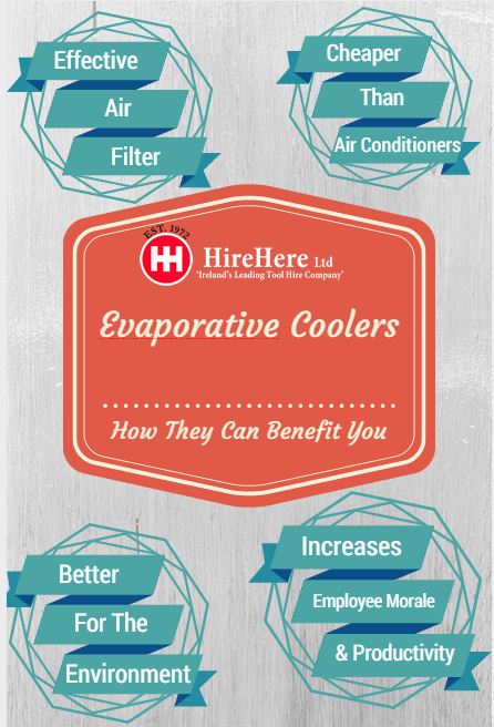 benefits of evaporative coolers Hire Here Ltd Dublin
