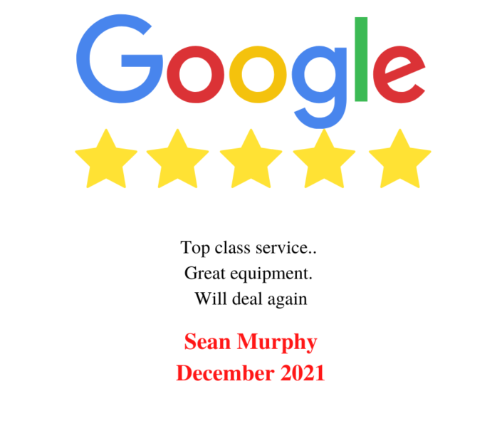 Hire Here Dublin 5 Star Google Review December 10 2021