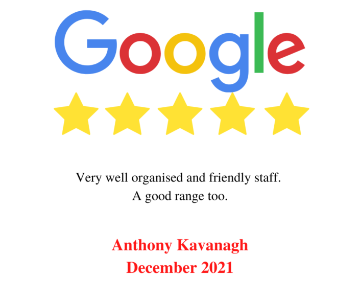 Hire Here Dublin 5 Star Google Review December 20 2021