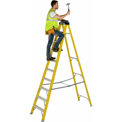 10ft GRP Fibreglass Stepladder 10ft GRP Fibreglass Stepladder