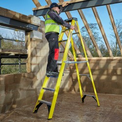 8ft GRP Fibreglass Stepladder  