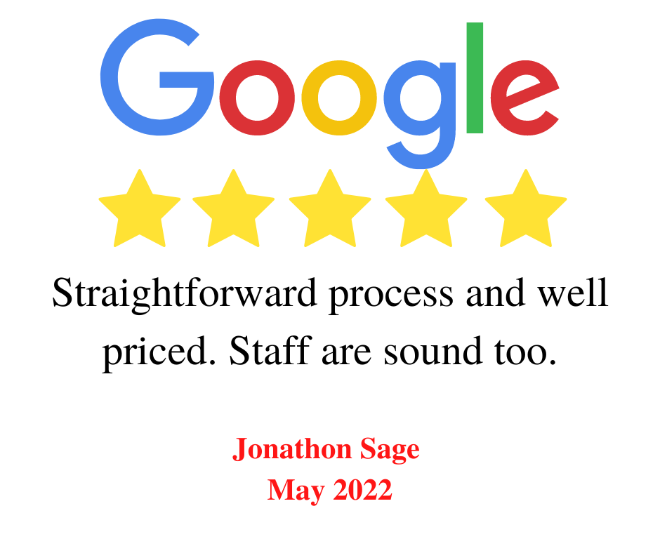 Hire Here Dublin 5 star Google Review May 31 2022